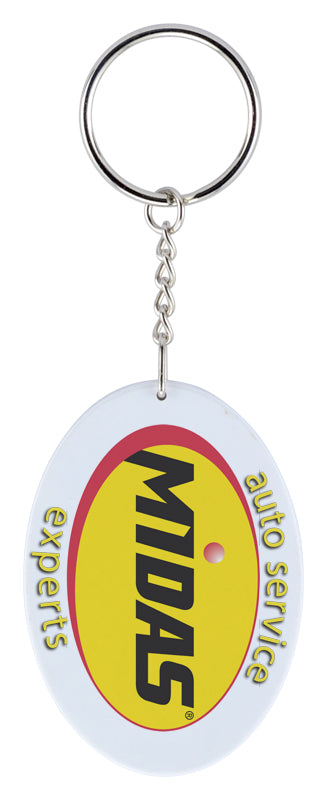 Sublimated Pvc Oval Key Chain