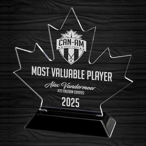 Maple Leaf acrylic award