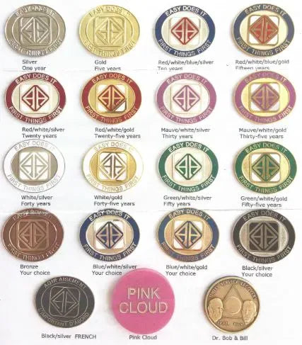 Alcoholics Anonymous (AA) Medallions SGA Grp