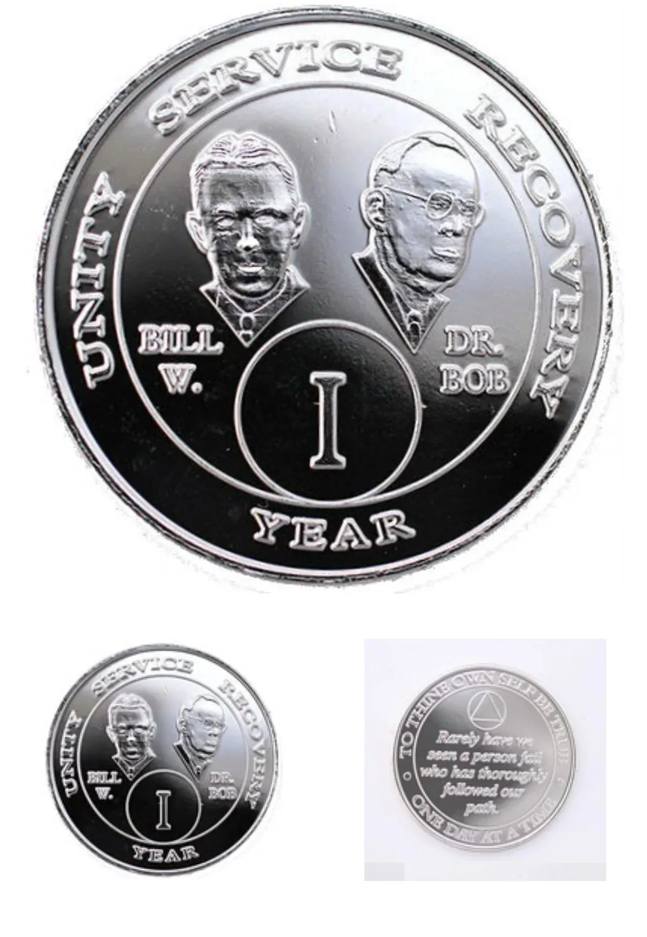 Alcoholics Anonymous Bob & Bill Medallions 50 Year SGA Grp