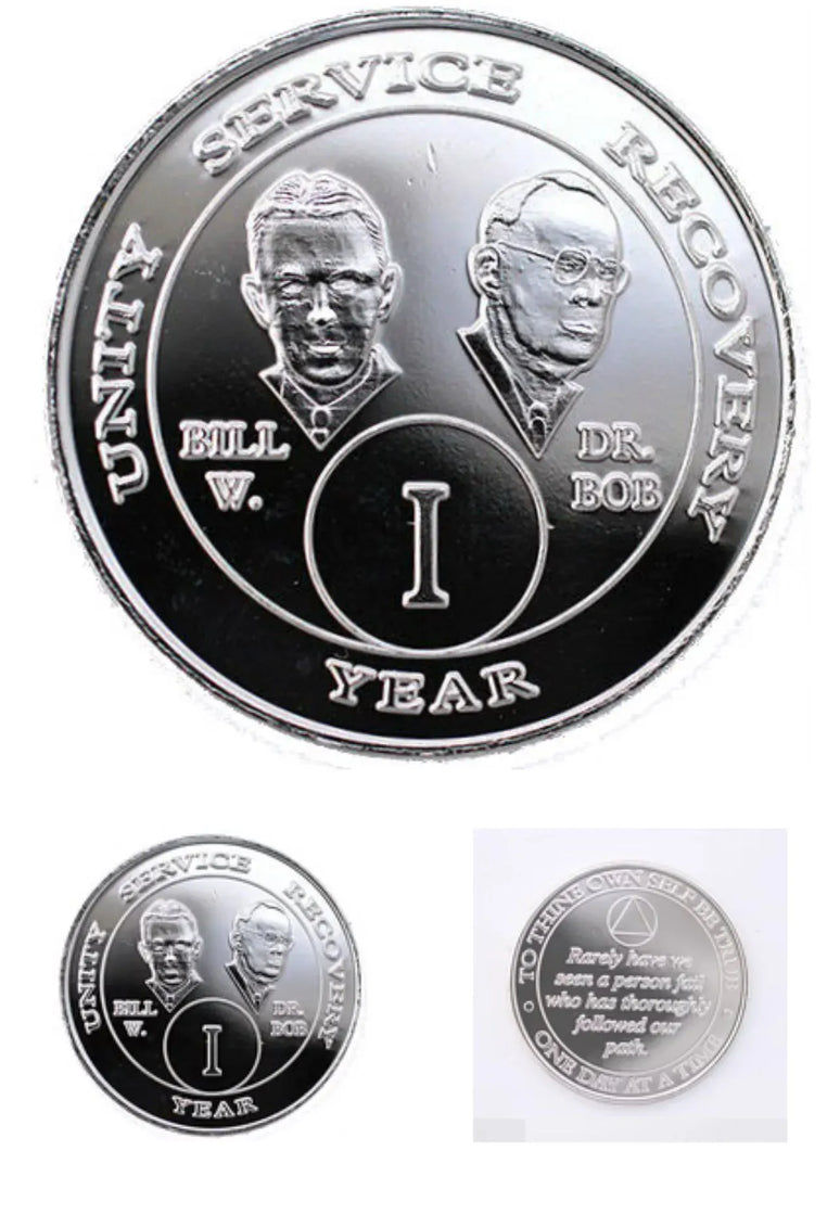 Alcoholics Anonymous Bob & Bill Medallions 50 Year SGA Grp