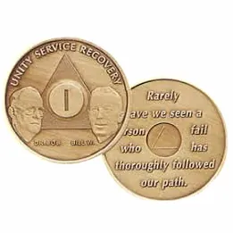 Alcoholics Anonymous Bob & Bill Medallions SGA Grp