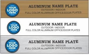 Aluminum Name Plates 2 x 8