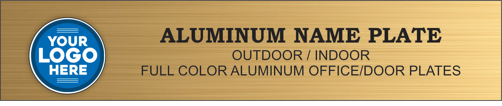 Aluminum Name Plates 2 x 8