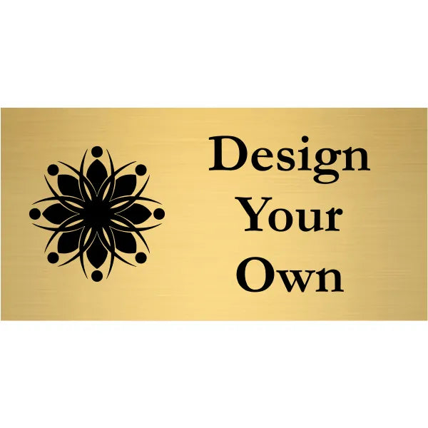 Aluminum Plates Gold SGA Signs