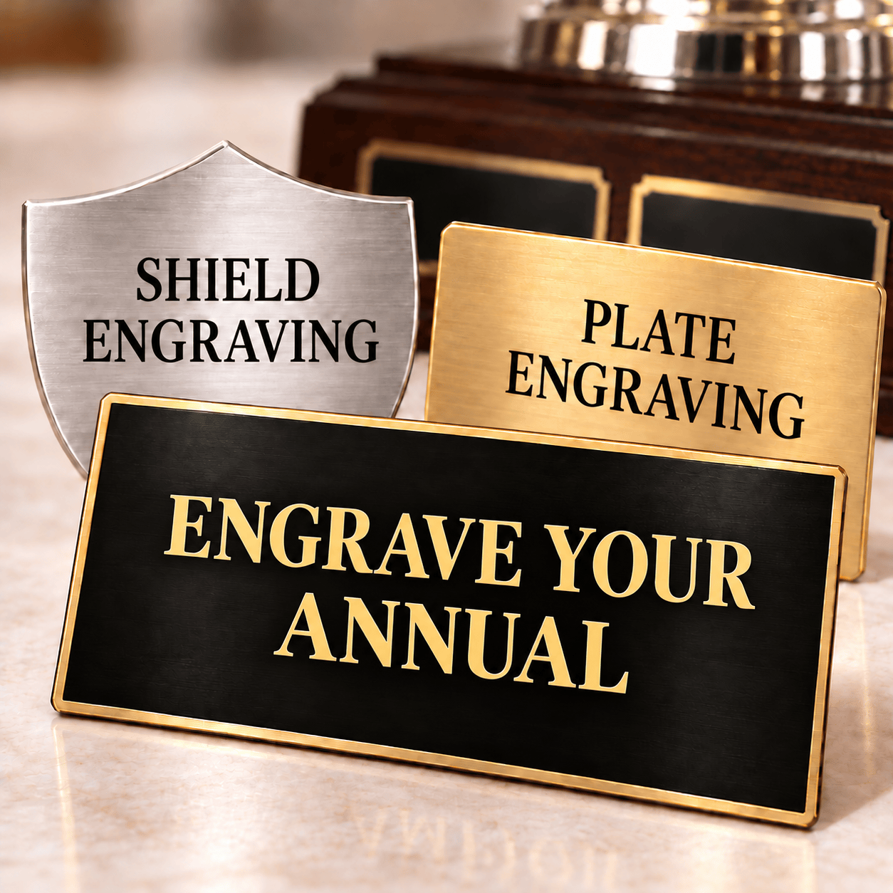 Annual Plaque Plate / Trophy Plaque Plate Creator Trophy Plate SGA