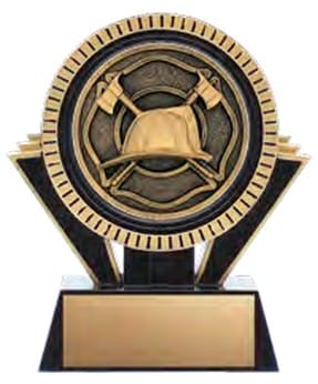 Apex Black Firefighter Award 4 1/2
