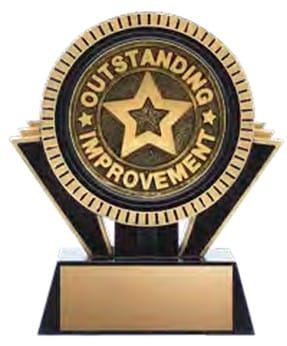 Apex Black Outstanding Improvement Award 4 1/2