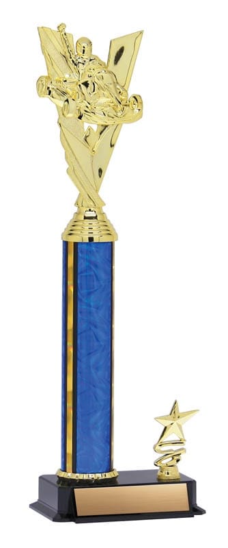 Aurora Series Trophy with round Column and Trim Figure 14