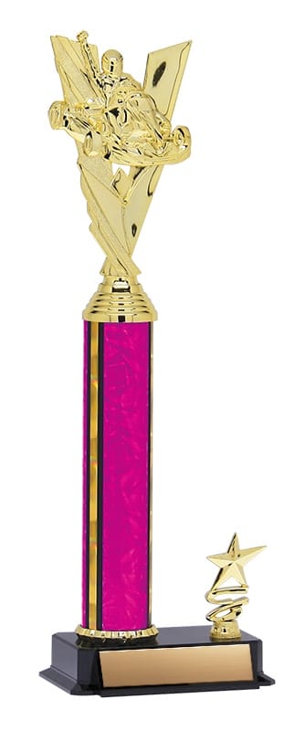 Aurora Series Trophy with round Column and Trim Figure 14