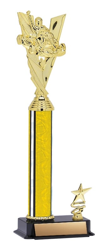 Aurora Series Trophy with round Column and Trim Figure 14