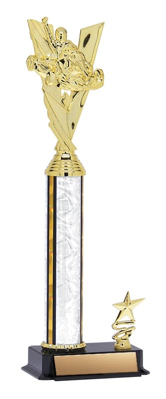 Aurora Series Trophy with round Column and Trim Figure 14