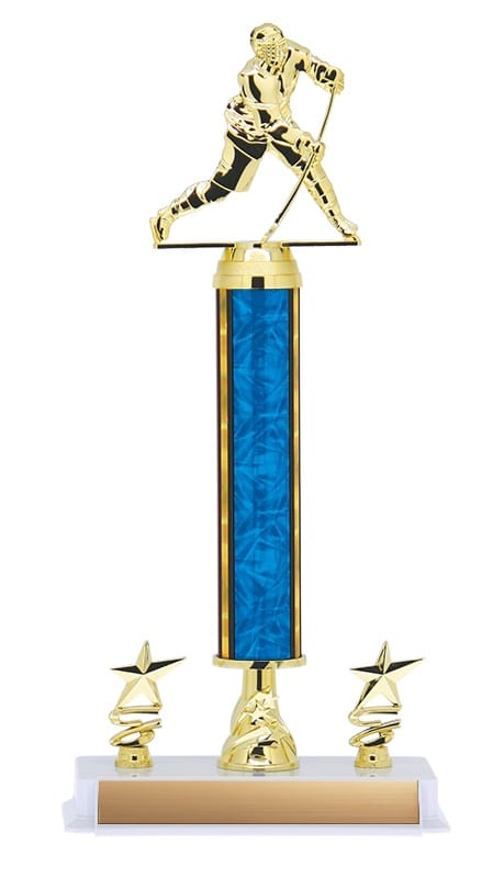 Aurora Series Trophy with Round Column, Star Riser and 2 Star Trim, 16