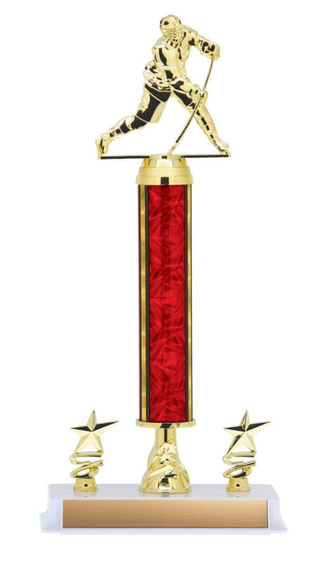 Aurora Series Trophy with Round Column, Star Riser and 2 Star Trim, 16