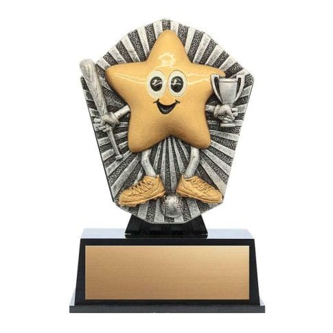 Baseball Trophy - Little Star - 4 sizes (A6198) 4 3/4