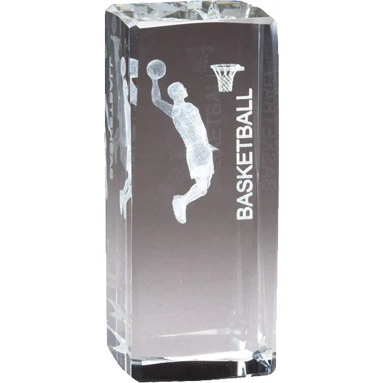 Basketball 3D Crystal - Female Discount Trophy