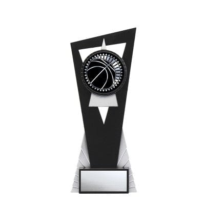 Basketball Solar Stand trophy 7–8 inch, silver 8 inch