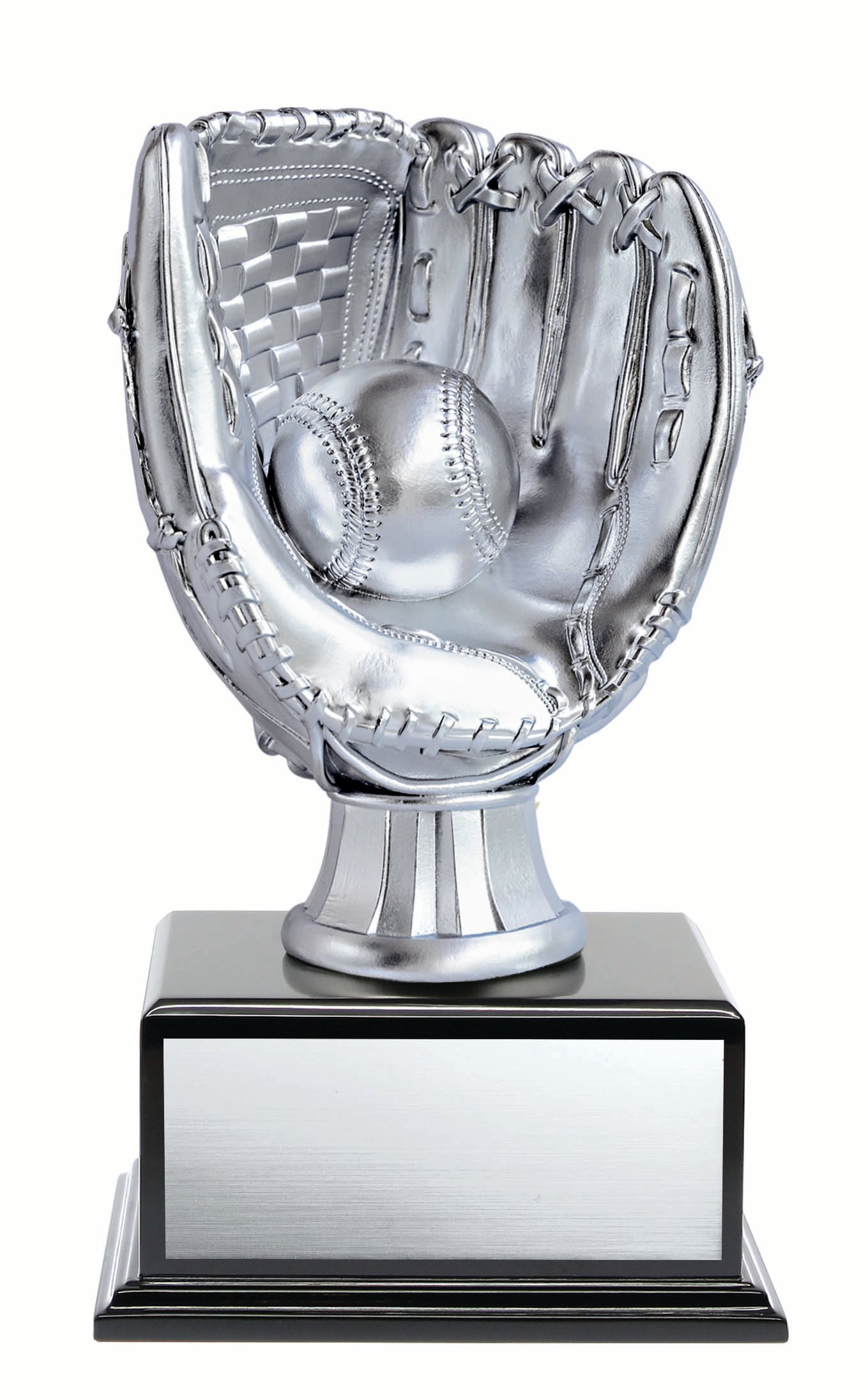 Cardinal Series Resin Baseball on Annual Wood Base Silver Wood Award Caldwell Recognition