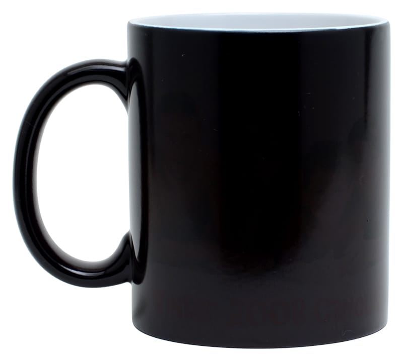 11 oz Sublimated Colour-Changing Mug, Gloss Black