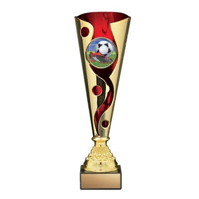 Economy Cyclone Large Gold/Red Cups 13–15 inch