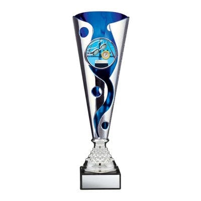 Economy Cyclone Large Silver/Blue Cups 13–15 inch