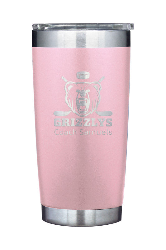 20 oz Tumbler, Plastic Pink – view 2