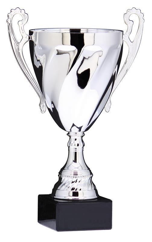 Classic Series Swirl Cup with Handles, Silver – main view