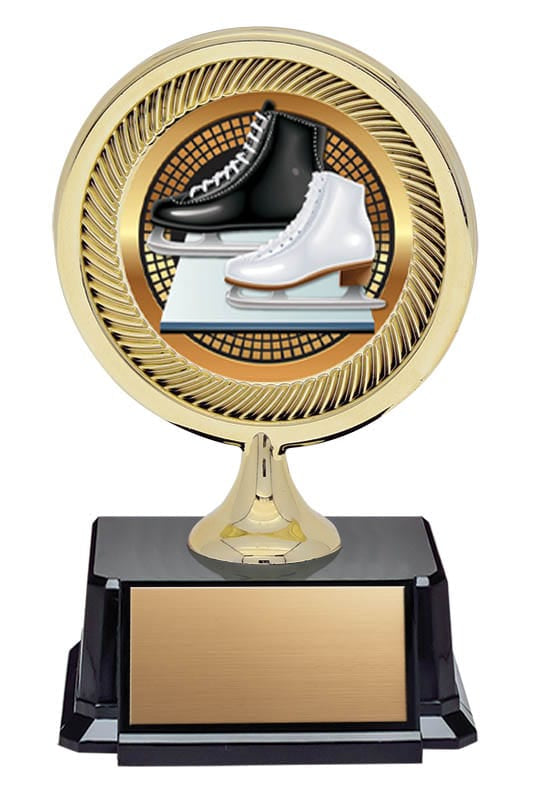 Economy Figure Skating Trophy on Base – 4 1/2