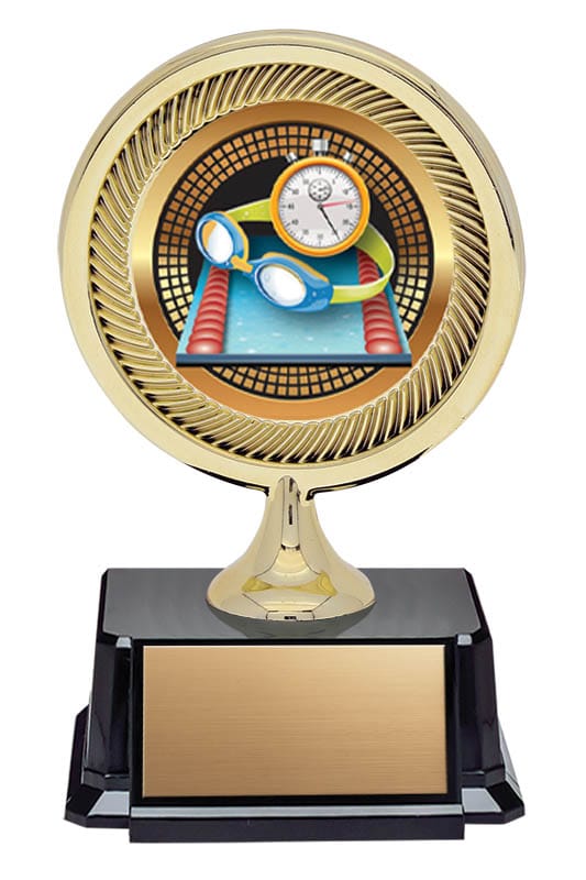 Economy Swimming Trophy on Base – 4 1/2