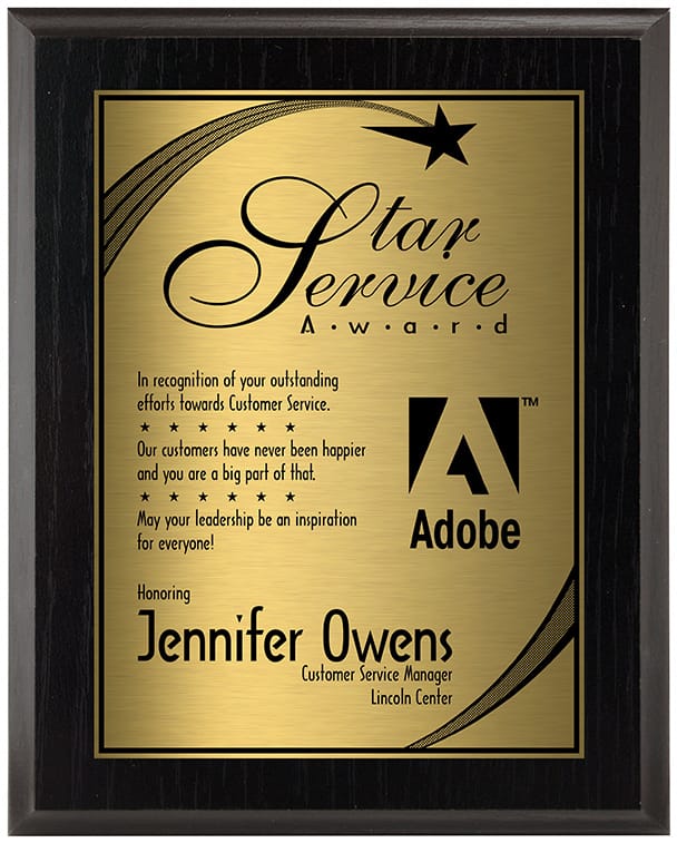 Elite Plaque Single Colour Print 4