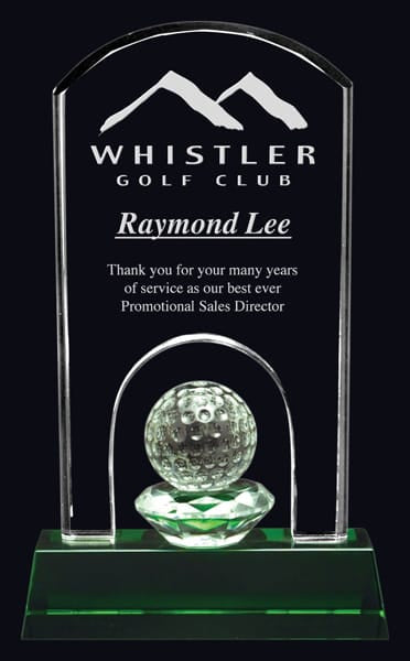 Emerald Hills Crystal Award, 9 1/4