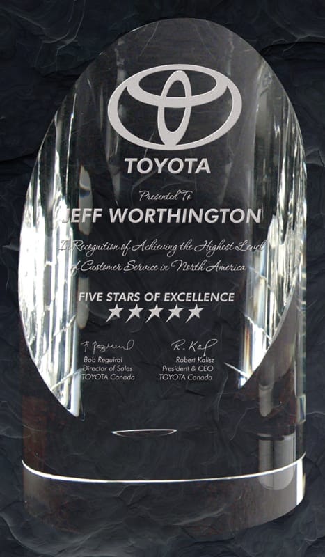 Exeter Crystal Award 3 5/8