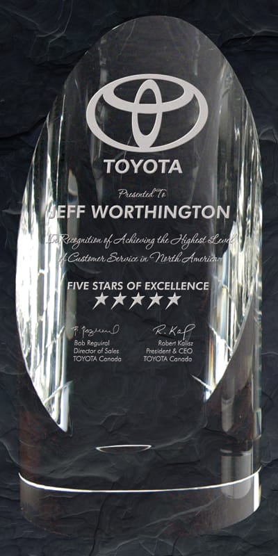 Exeter Crystal Award 3 5/8