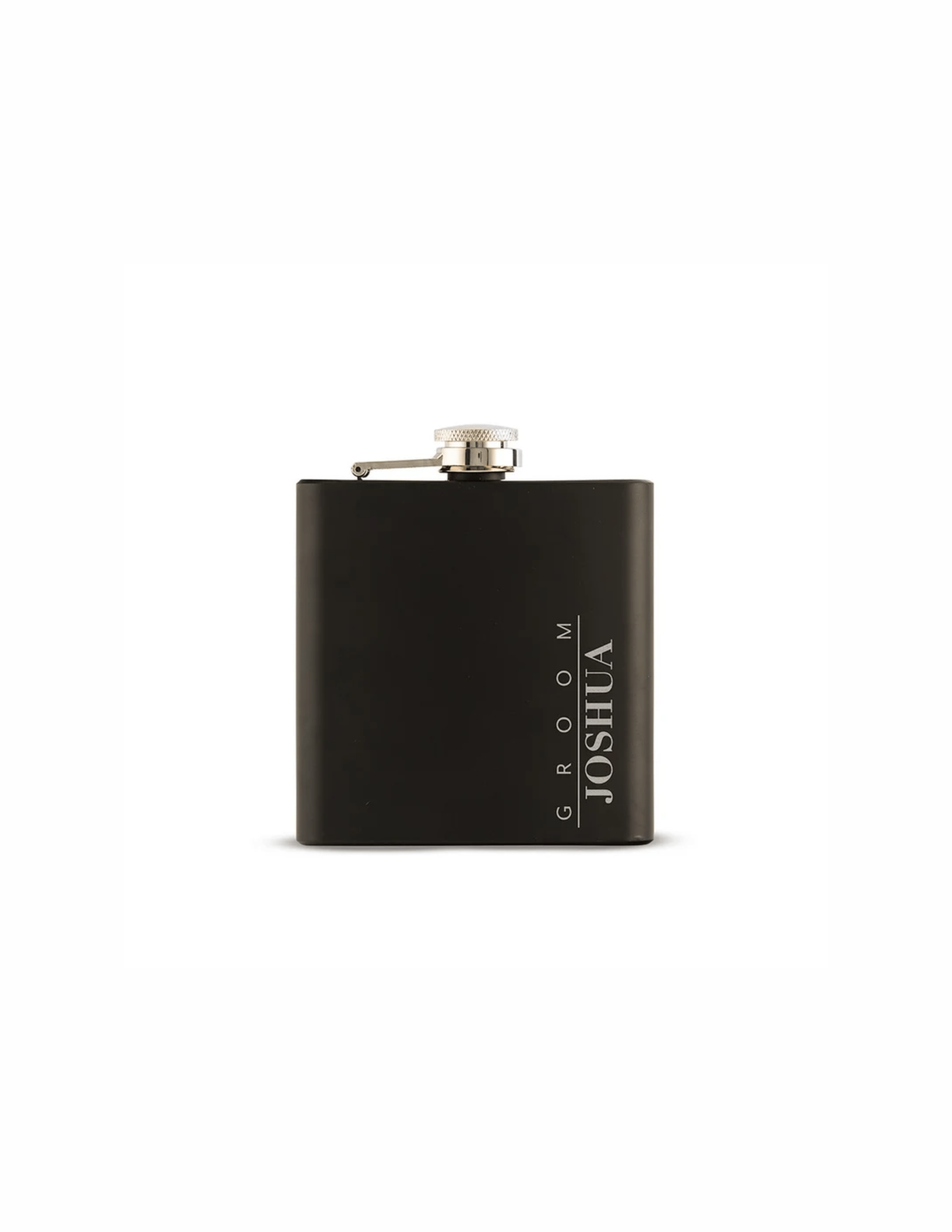 Flask - Personalized 300 ML (12oz) Aluminum Flask(A3076) Black Giftware Discount Trophy