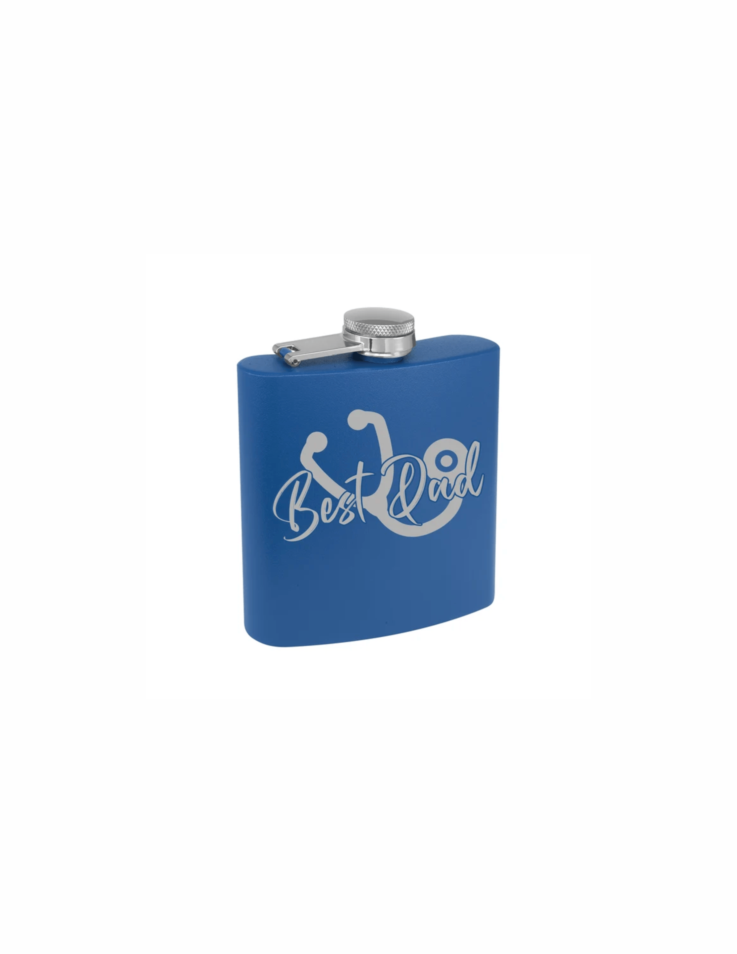 Flask - Personalized 300 ML (12oz) Aluminum Flask(A3076) Navy Giftware Discount Trophy