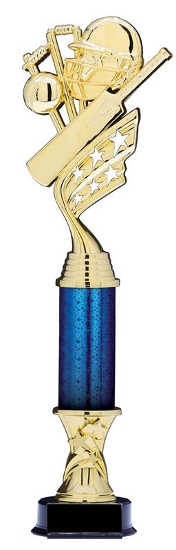 Helix Series Gold Trophy with Stars Column, 15
