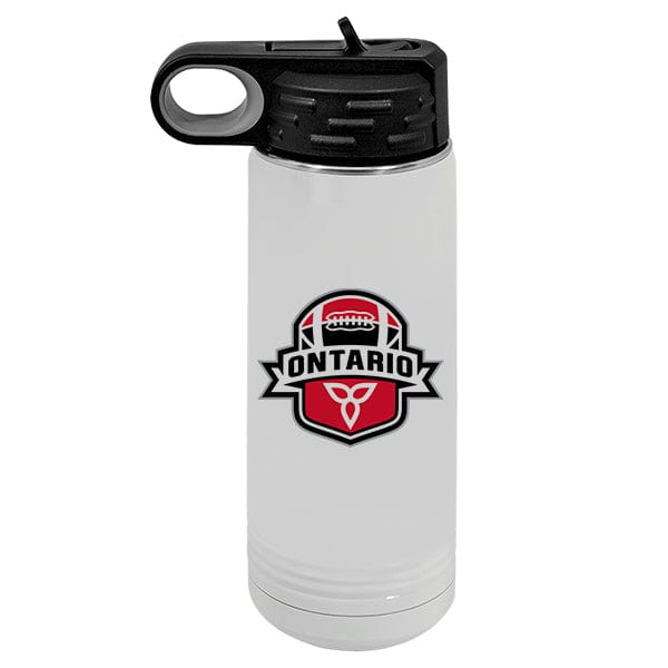 Football Ontario - Polar Camel XL 30 oz. White Water Bottle (A7013) Skinny Tumbler Quest Awards - Travel Mug