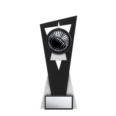 Football Solar Stand trophy 7–8 inch, silver 8 inch