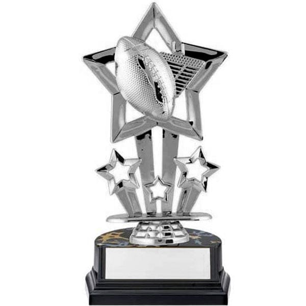 Football Trophy - Superstar Economy (A2475) Silver Football Quest Awards - Trophy