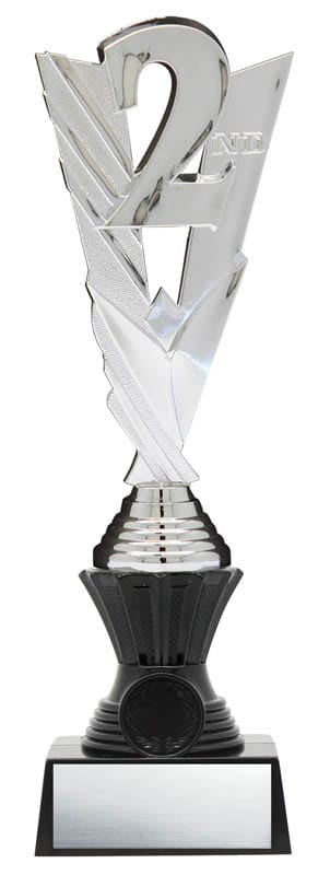 Second Figure on Black Riser, Victory Series, Silver, 11
