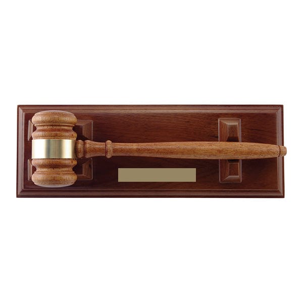 Walnut gavel with stand