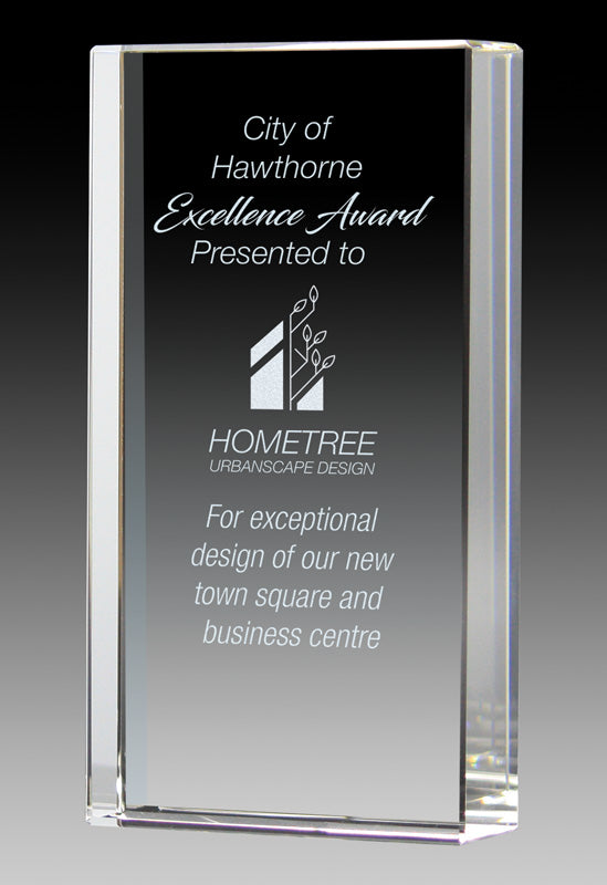 Regal Series Crystal Square Billboard Crystal Award – view 4