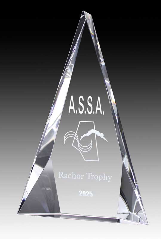 Regal Series Crystal Pyramid Crystal Award – view 2