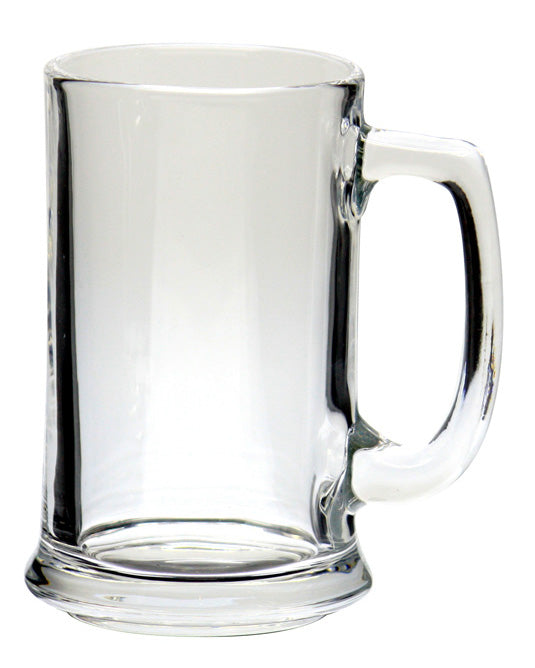 14 oz Glass Beer Mug with Handle – main view