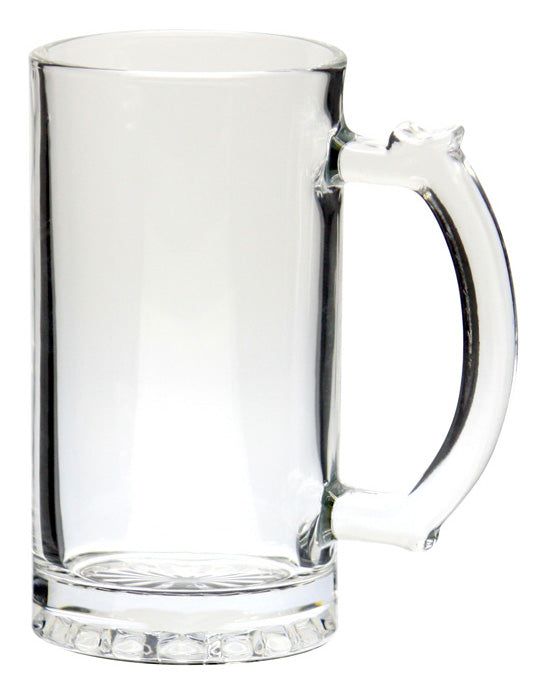 16 oz Glass Beer Mug with Handle – main view