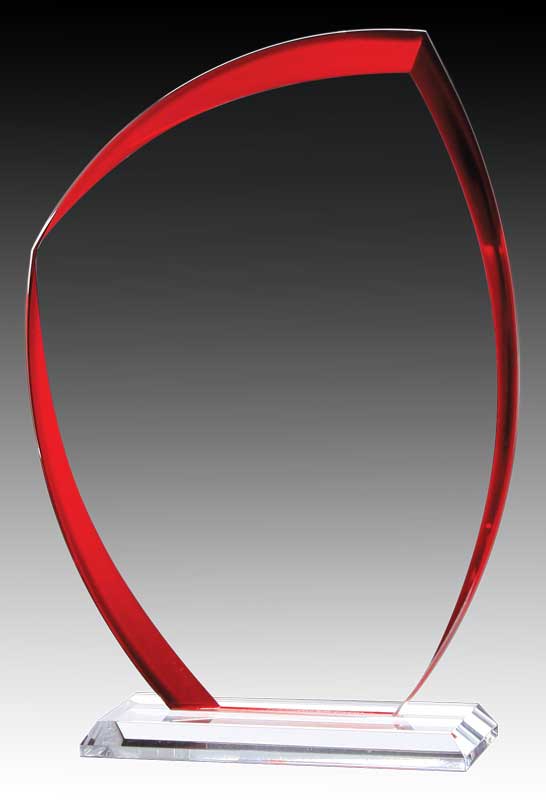 Glass Curve Peak Clear with Red Edge – main view
