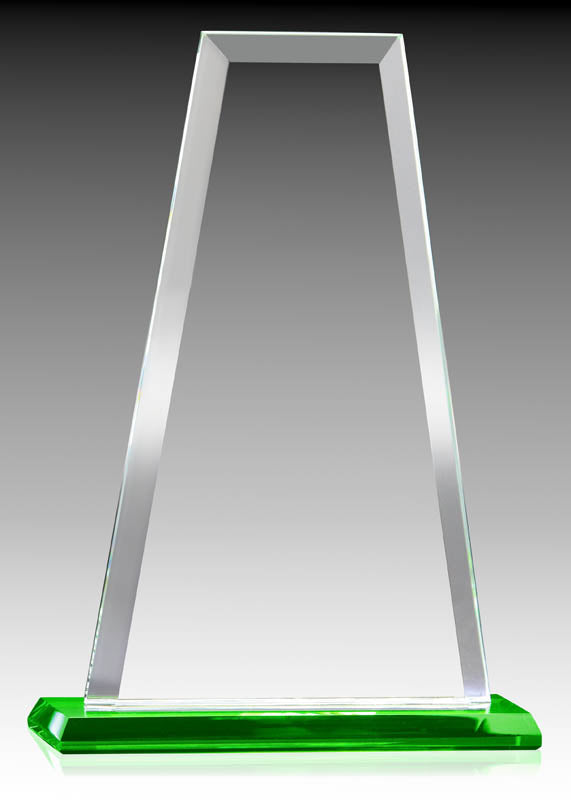 Gemstone Series Glass Summit with Green Base – main view