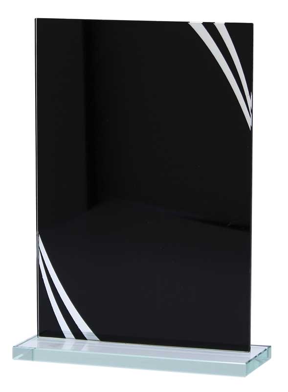 Black Reflection Value Plaque with Silver Border – view 2