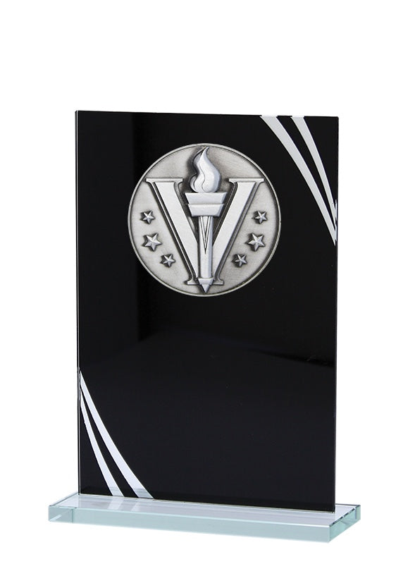 Matrix Series Black and Silver Glass Award, 6