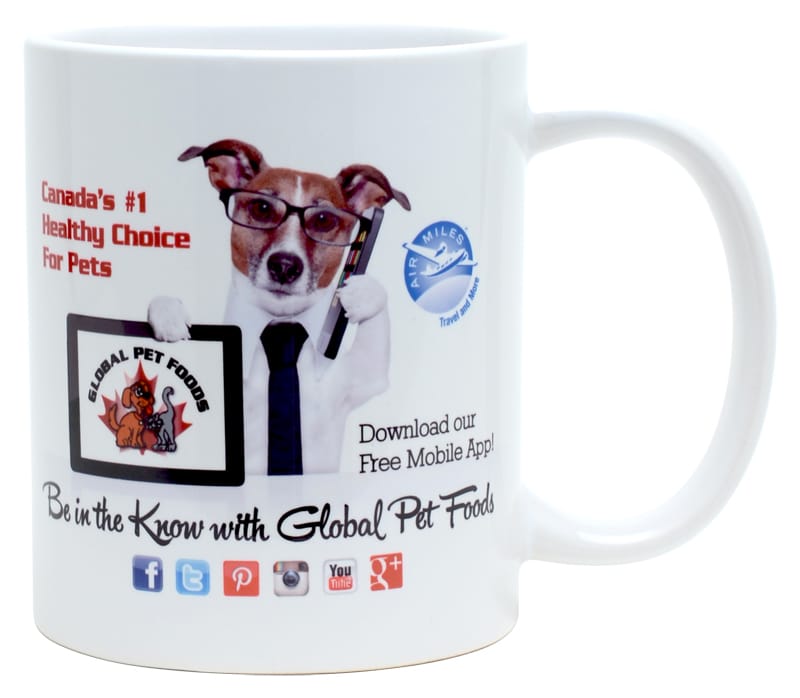 10 oz Sublimated Gloss White Mug with Gift Box